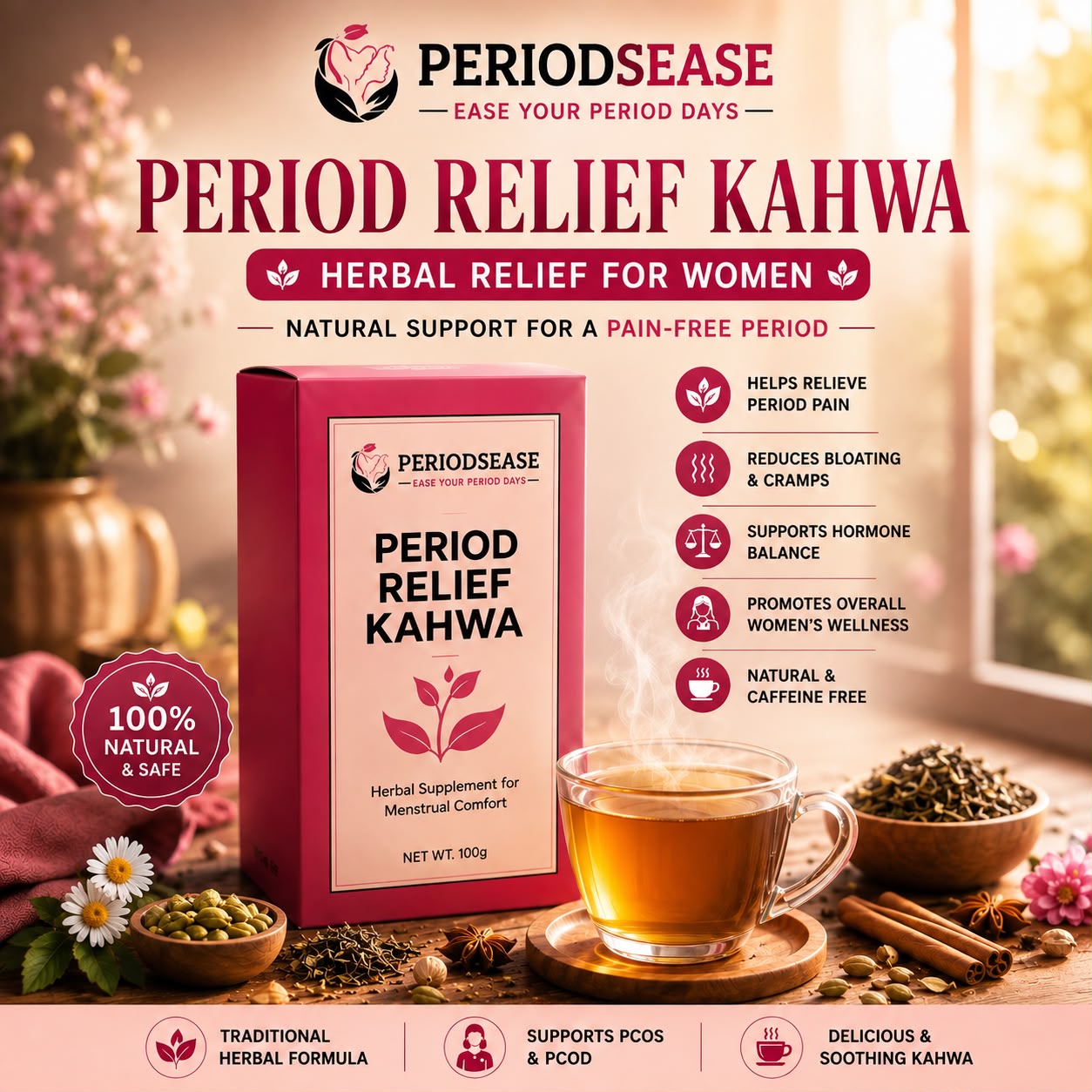 Herbal Period Relief Kahwa